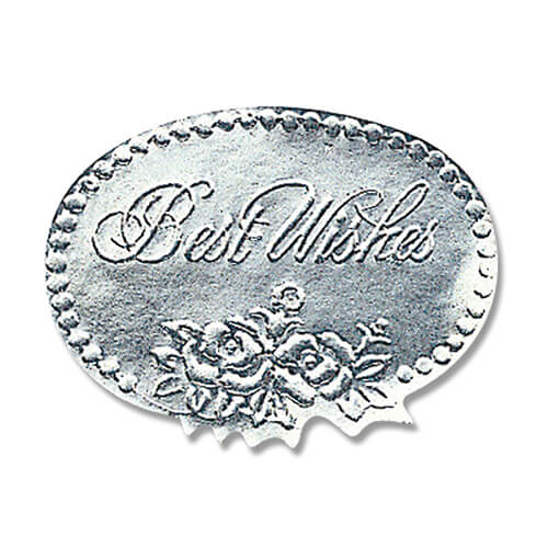 ロールシール Ｍ ベストウィッシュ銀 ５００片画像