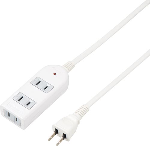 雷ガード付タップ　シャッターなし　３個口　３ｍ画像