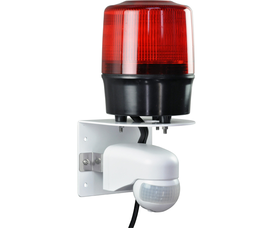 センサー付LED回転灯φ120 ニコトーチ・120（赤） AC100V 人感センサー仕様