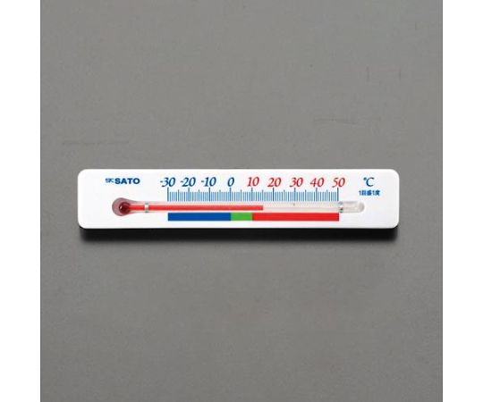 140x8x26mm 冷蔵庫用温度計(ﾏｸﾞﾈｯﾄ付)