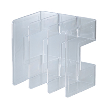 ｼｽﾗｯｸ A4 3仕切 ｸﾘｱ 1ｾｯﾄ(12個)画像