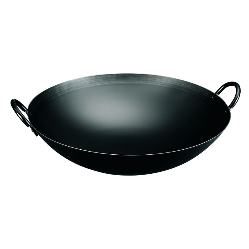 神田鉄鍋 鉄プレス両手中華鍋 33cm カンダ画像