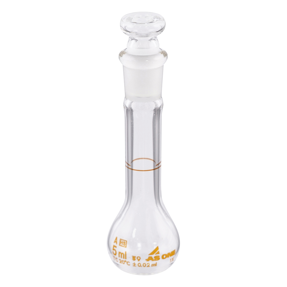 高精度メスフラスコ　白　5mL画像