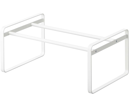 伸縮シューズラック フレーム ホワイト