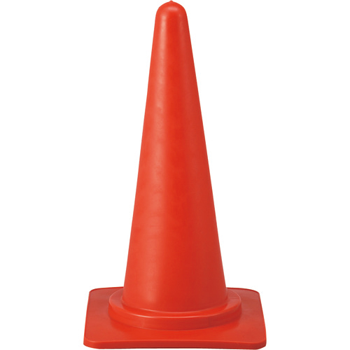 ｶﾗｰｺｰﾝ 赤 高さ700mm RC-1R ﾍﾞｰｽ385mm角 ﾎﾟﾘｴﾁﾚﾝ製 1台画像