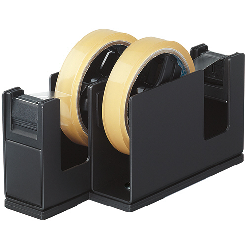 ﾃｰﾌﾟｶｯﾀｰ ｶﾙｶｯﾄ(2連ﾀｲﾌﾟ) 黒 1台画像