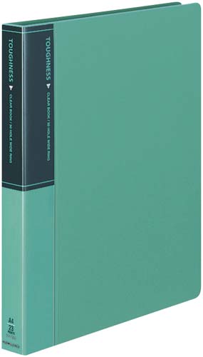 クリヤーブックタフネス替紙Ａ４背幅３３ｍｍ緑×１０画像