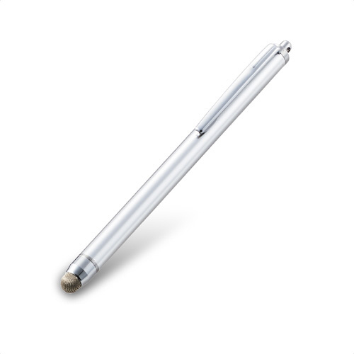 タッチペン／導電繊維タイプ／シルバー