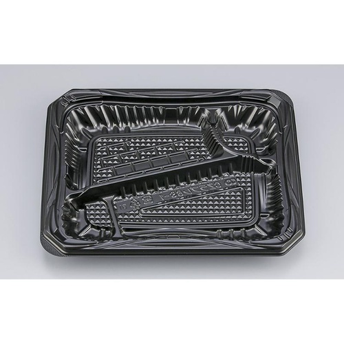 シーピー化成 弁当容器 CZラプレ8S-1 BS黒 本体画像