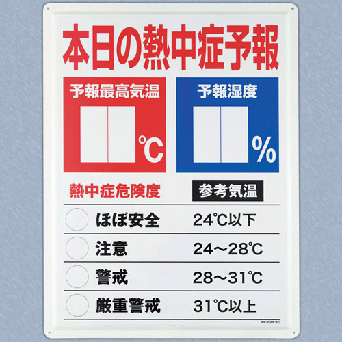 熱中症予報板 1ｾｯﾄ画像