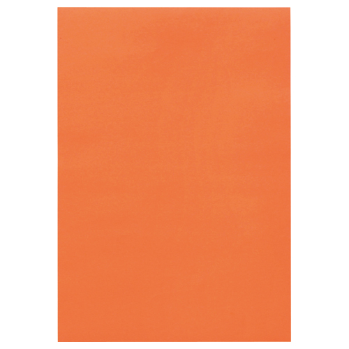 色画用紙 八つ切 だいだい 1ﾊﾟｯｸ(10枚)画像