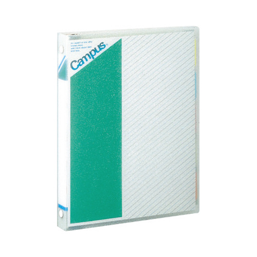 バインダーノート　ミドルタイプＡ５　２０穴　緑画像