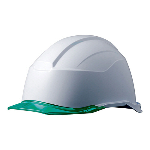 PC製ﾍﾙﾒｯﾄ(ｸﾘｱﾊﾞｲｻﾞｰ･KP付) 侍II SC-21PCL RA3 KP ﾎﾜｲﾄ/ｸﾞﾘｰﾝ 1個画像