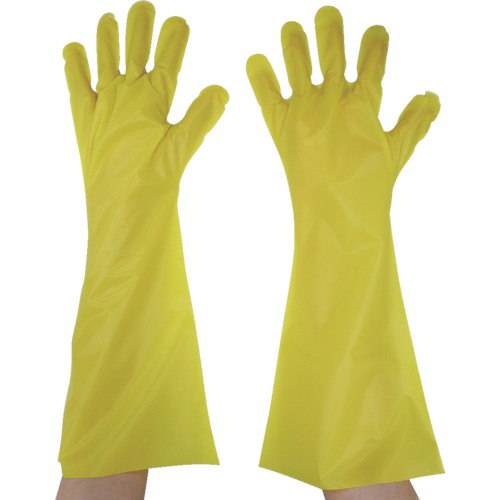 ｴﾝﾎﾞｽ手袋ﾛﾝｸﾞ五本絞り ｲｴﾛｰ M 1袋(50枚)画像