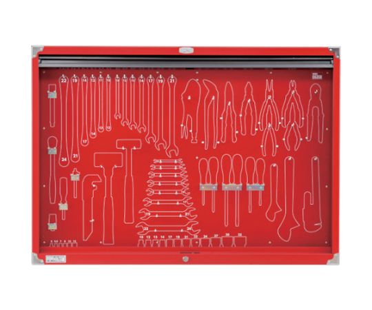 整備用工具セット シャッター付きサービスボード 間口1086×奥行124×高さ772mm セット内容：ボードのみ画像