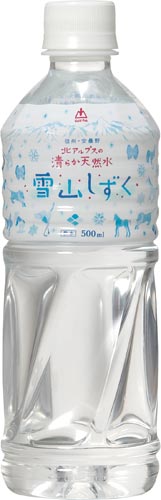 北アルプスの天然水　雪山しずく　５００ｍｌ　２４本画像