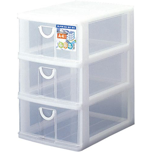 エルピスＡ４　深型３段　白　３個入画像