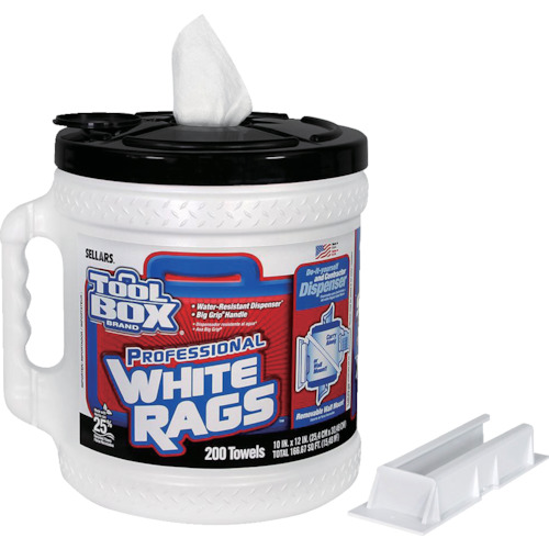 ＳＥＬＬＡＲＳ　ＴＯＯＬＢＯＸ［［Ｒ上］］　ホワイトラグズ（ケース付）　ホワイト　２００シート　Ｚ４００画像