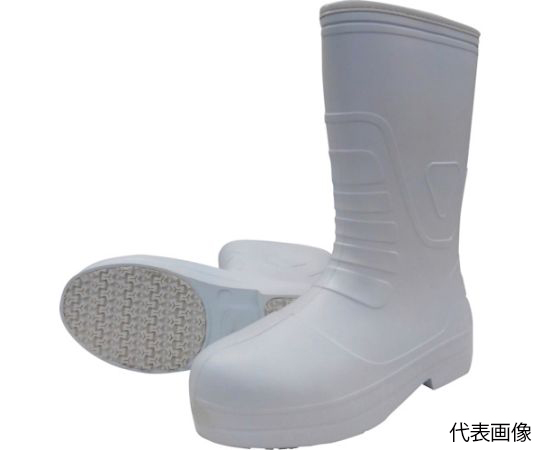 柔らかいEVAラバー安全長靴　KR7030　ホワイト　LL（26.5～27.0）