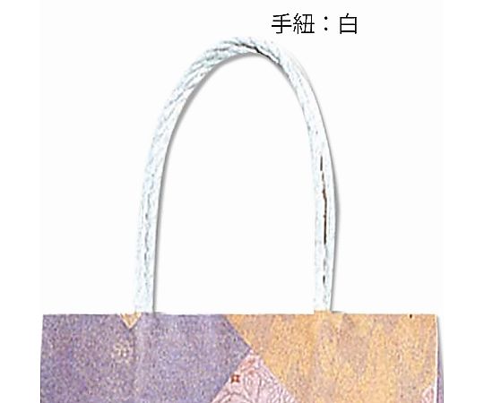 HEIKO 紙袋 スムースバッグ 22-12 ツヅレ 25枚 白い紙袋が整然と並び、無地の表面と持ち手部分が見える状態