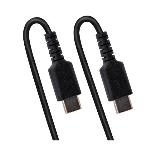 耐久性USB-C充電ケーブル　1m しなやかな曲線を描いた1メートルのケーブルが壁に沿って伸びている様子