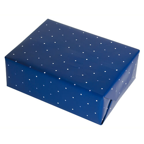 ドット包装紙 ブルー画像