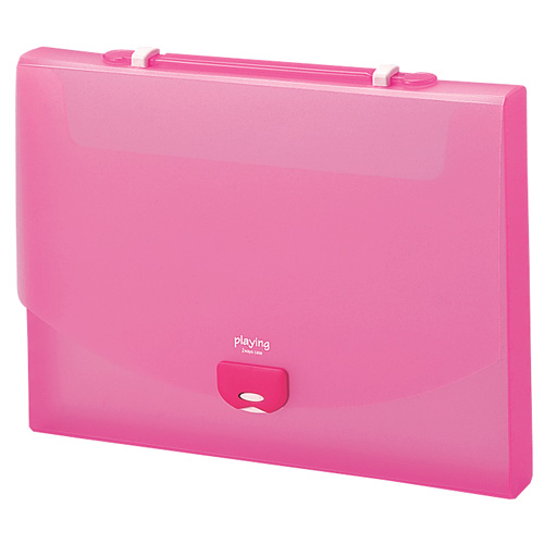 ﾌﾟﾚｲﾝｸﾞ 2ｳｪｲｹｰｽ A4 ﾋﾟﾝｸ 1ｾｯﾄ(10個)画像