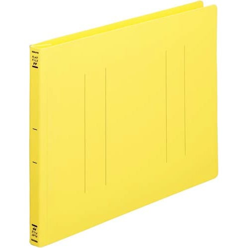 フラットファイル＜ＰＰ＞　Ａ４横　黄　１０冊画像