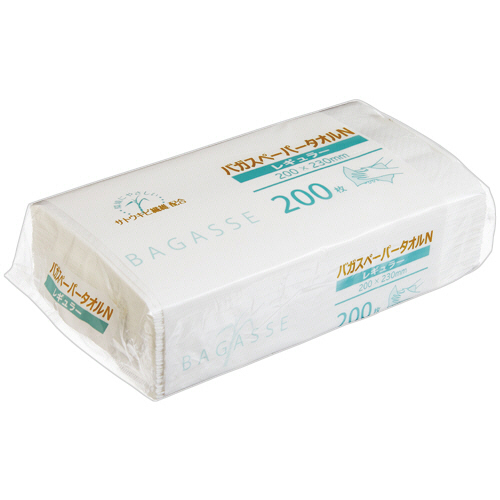 ﾊﾞｶﾞｽﾍﾟｰﾊﾟｰﾀｵﾙN(ﾚｷﾞｭﾗｰ) 200枚/ﾊﾟｯｸ 1ｾｯﾄ(40ﾊﾟｯｸ)画像