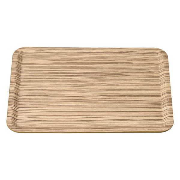 トレー M44-384 ユニバーサル トレイ 420×315 ゼブラウッド ノンスリップ マイン画像