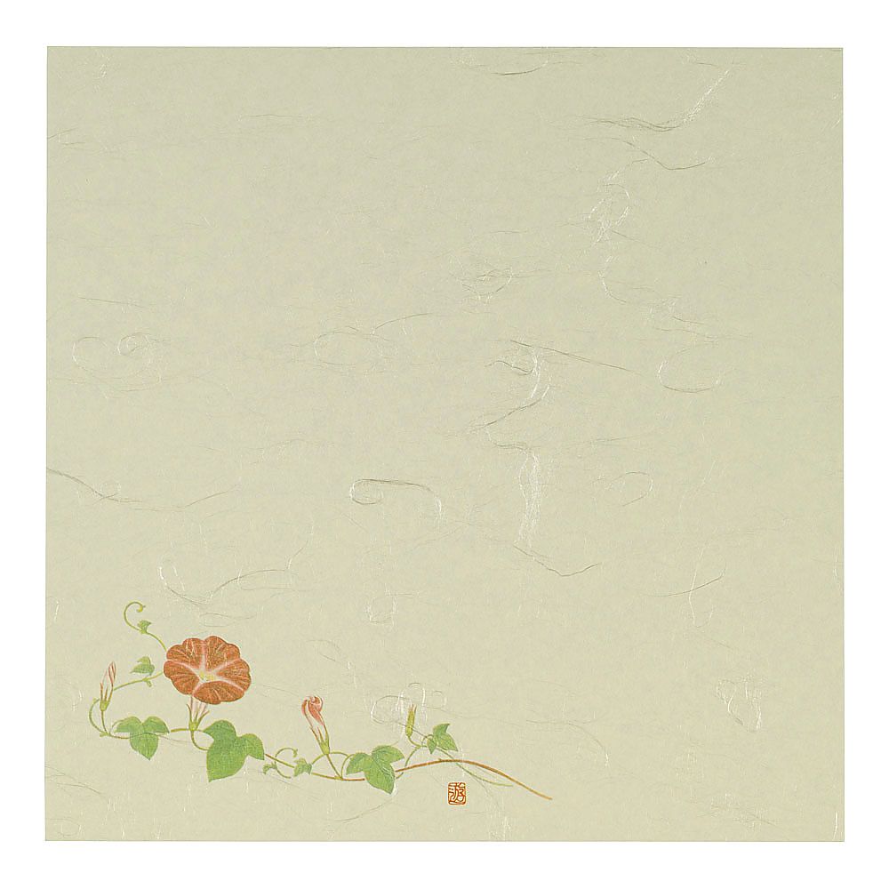 5寸懐紙 四季の花(100枚入) 朝顔画像