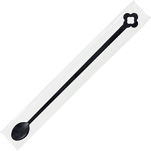 ﾏﾄﾞﾗｰｽﾌﾟｰﾝ 袋入 130mm ﾌﾞﾗｯｸ 1ﾊﾟｯｸ(100本)画像