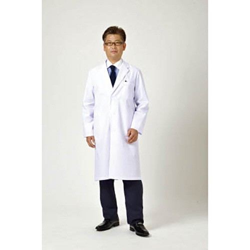 男子ｼﾝｸﾞﾙ研究衣 M 1枚画像