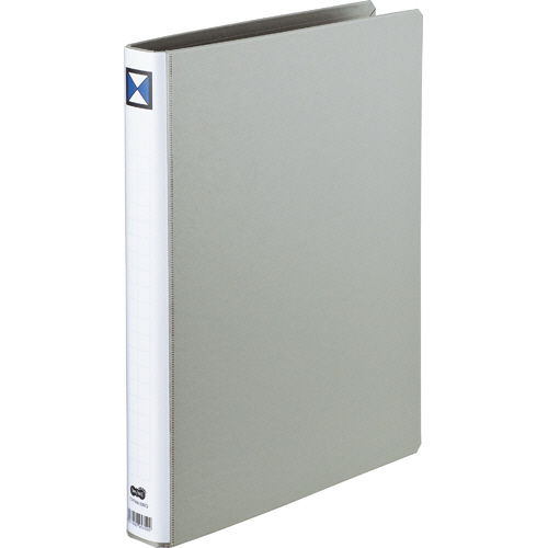 両開きﾊﾟｲﾌﾟ式ﾌｧｲﾙ A4ﾀﾃ 200枚収容 20mmとじ 背幅36mm ｸﾞﾚｰ 1ｾｯﾄ(10冊)画像