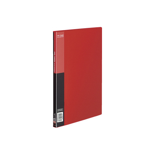 クリヤーブックベーシック横入　Ａ４縦４０Ｐ赤画像