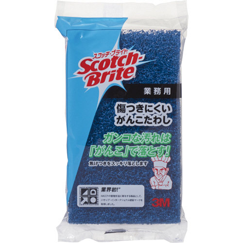 ｽｺｯﾁ･ﾌﾞﾗｲﾄ 傷つきにくいがんこたわし ﾌﾞﾙｰ 1個画像