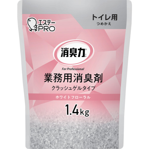 エステー　Ｇ消臭力　クラッシュゲル　トイレ用　詰替　１．４ｋｇ　Ｗフローラル画像