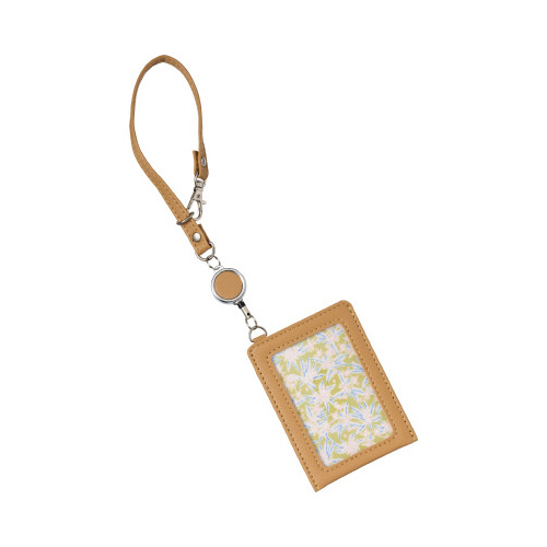 ノフェス　リール付パスケース　キャメルブラウンｘ２画像