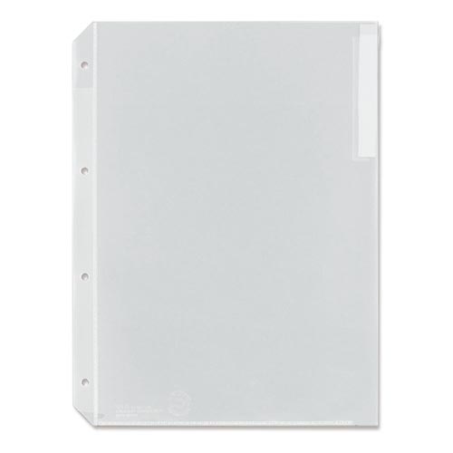 クリアーホルダー　４穴　Ａ４縦　見出紙付画像