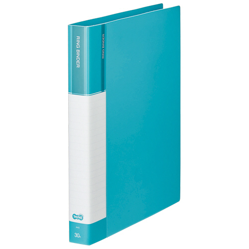 30穴ﾊﾞｲﾝﾀﾞｰ(PP表紙) A4ﾀﾃ 80枚収容 背幅36mm ﾗｲﾄﾌﾞﾙｰ 1冊