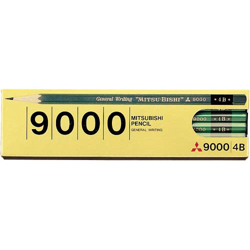 黒鉛筆9000(S) 4B 12本入