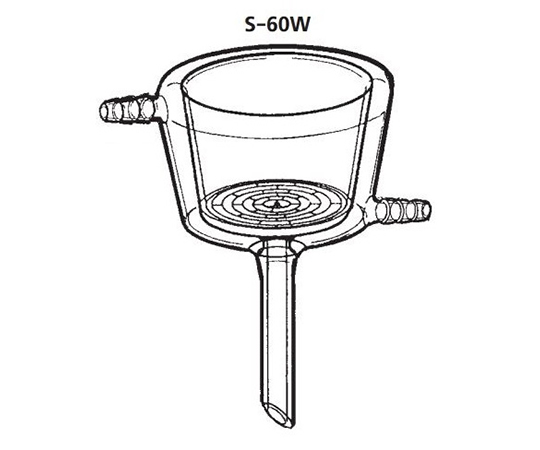 恒温ジャケット付桐山ロート®　足管ゴム栓用画像