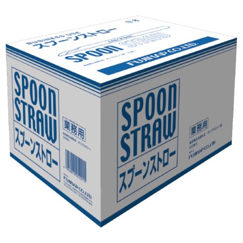 ドリンク資材 フジ4色スプーンストロー 500本入 尚美堂画像