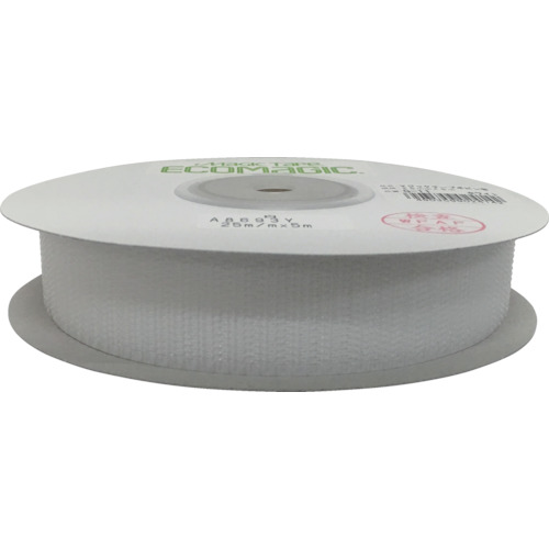 面ﾌｧｽﾅｰ ﾎﾞﾋﾞﾝ巻A 25mm×5m ﾎﾜｲﾄ 1巻画像