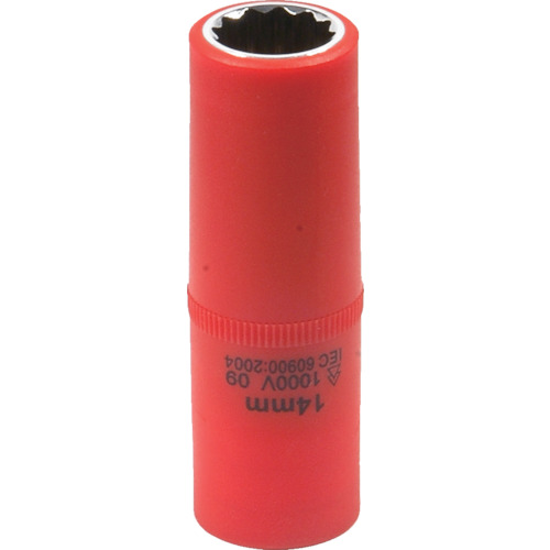 Tech-EV　絶縁工具　ディープソケット　3/8　14mm　1個画像