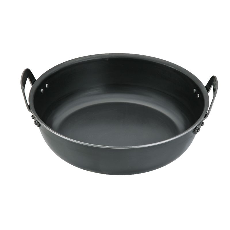 鉄プレス厚板揚鍋 42cm(14L) 中尾アルミ製作所画像