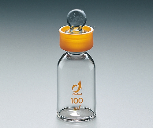 フラン瓶(ゴムカラー付) 100mL(均量)