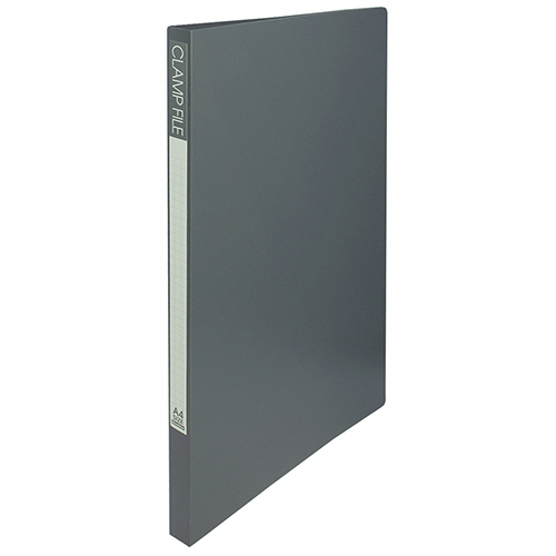 ｸﾗﾝﾌﾟﾌｧｲﾙ A4ﾀﾃ 100枚収容 背幅17mm ﾀﾞｰｸｸﾞﾚｰ 1冊画像