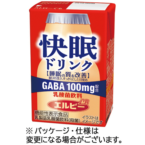 快眠ﾄﾞﾘﾝｸ 乳酸菌飲料 125mL 紙ﾊﾟｯｸ 1ｹｰｽ(24本)画像