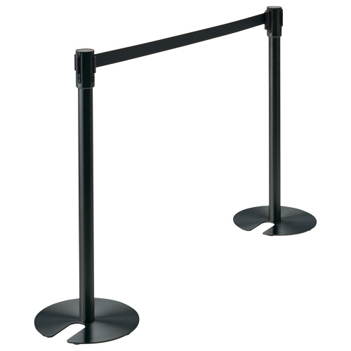 ﾍﾞﾙﾄﾊﾟｰﾃｰｼｮﾝｽﾀﾝﾄﾞ UN ﾎﾟｰﾙ:黒 ﾍﾞﾙﾄ:黒(ﾅｲﾛﾝ) 1台画像